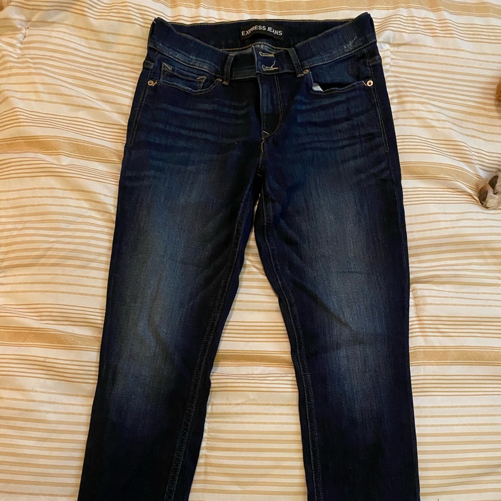 Express Mia Mid Rise Cropped Legging